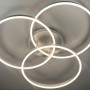 Изображение LED світильник білий на 3 кільця з RGB у сірому корпусі Ø 80 см ИМ Light-Deco 1 