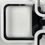 Изображение Чорна LED люстра на 2+2 ріжки квадратної форми ИМ Light-Deco 3 