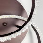 Зображення LED люстра кольору coffee із золотистою фурнітурою ИМ Light-Deco 1 