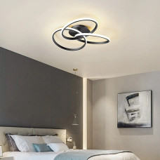 Стельова люстра LED Light House LNF-17566/500 BK чорна 60 Вт Ø 50 см