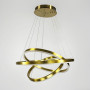 Изображение Підвісна люстра на три латунних кільця 60, 50 та 40 см ИМ Light-Deco 1 