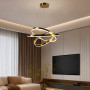 Изображение Підвісна люстра на три латунних кільця 60, 50 та 40 см ИМ Light-Deco 5 