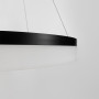 Изображение Сучасна кільцева люстра в чорному каркасі Ø 60 см ИМ Light-Deco 5 