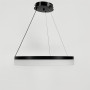 Изображение Сучасна кільцева люстра в чорному каркасі Ø 60 см ИМ Light-Deco 