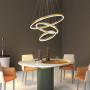 Изображение Підвісна люстра на три латунних кільця 60, 50 та 40 см ИМ Light-Deco 6 