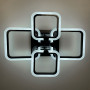 Изображение Чорна LED люстра на 2+2 ріжки квадратної форми ИМ Light-Deco 4 