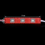 Изображение Світлодіодний модуль BRT M2 5630-3 led R 1,2W, 12В, IP65 червоний закритий з лінзою ИМ Light-Deco 3 