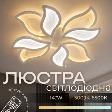 Люстра стельова світлодіодна LED Light House SRS-20793/4 біла