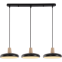 Зображення Люстра світлодіодна підвісна Light House SRS-20324-3 чорний + дерево ИМ Light-Deco 