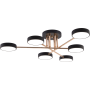 Зображення Люстра стельова світлодіодна LED Light House SRS-19473/6 BK+FGD чорна із золотом ИМ Light-Deco 1 