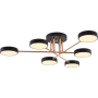 Зображення Люстра стельова світлодіодна LED Light House SRS-19473/6 BK+FGD чорна із золотом ИМ Light-Deco 2 