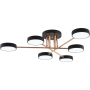 Зображення Люстра стельова світлодіодна LED Light House SRS-19473/6 BK+FGD чорна із золотом ИМ Light-Deco 