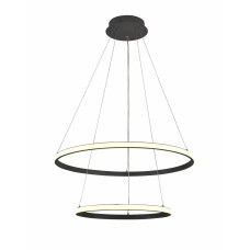 Люстра підвісна світлодіодні кільця Light House SRS-19653 BK 70 Вт Чорний