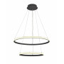 Зображення Люстра підвісна світлодіодні кільця Light House SRS-19653 BK 70 Вт Чорний ИМ Light-Deco 