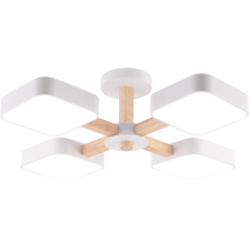 Люстра світлодіодна стельова Light House SRS-20318-4 білий + дерево