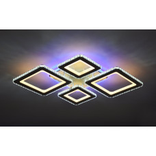 Люстра стельова VALESO 55659/2+2 біла + хром, LED