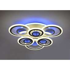 Люстра стельова VALESO 55521/3+3 біла + хром, LED
