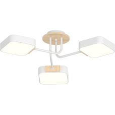 Люстра світлодіодна стельова Light House SRS-20319-3 білий + дерево