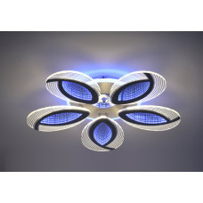 Люстра стельова VALESO 55523/5 біла + хром, LED