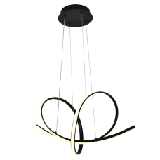 Люстра підвісна світлодіодна LED Light House SRS-19629 BK 54W чорна