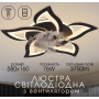 Зображення Стельовий світильник-вентилятор YZD5005-Fan (Чорний) ИМ Light-Deco 5 