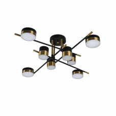 Люстра стельова світлодіодна Light House SRS-19600/8 104W, чорний колір + бронза