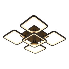 Люстра стельова світлодіодна LED Light House SRS-19689/5 BK 86W, колір чорний