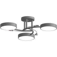 Люстра стельова світлодіодна LED Light House SRS-19471/3 сіра
