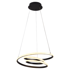 Люстра підвісна світлодіодна LED Light House SRS-19630 BK 68W чорна