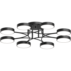 Люстра стельова світлодіодна LED Light House SRS-19474/8 BK чорна