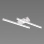 Изображение Люстра стельова світлодіодна VALESO 2 плафони LED 20W Білий Золото Сталь Акрил YH1310/2 ИМ Light-Deco 4 