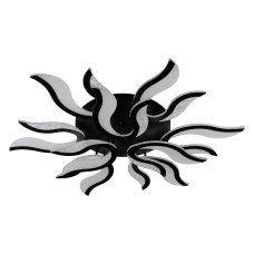 Люстра стельова світлодіодна Light House SRS-19656/9 BK 112W чорна