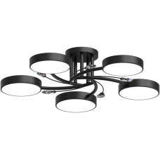 Люстра стельова світлодіодна LED Light House SRS-19471/5 BK чорна