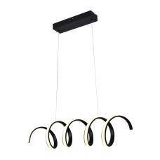 Люстра підвісна світлодіодна LED Light House SRS-19626 BK 52W чорна