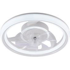 Люстра-вентилятор потолочная светодиодная LED Light House SRS-20615/480 WH белая