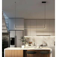 Люстра підвісна світлодіодна акрилова LED Light House SRS-19890-1 BK+WT чорна