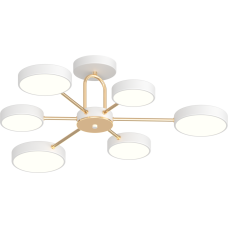 Люстра світлодіодна стельова Light House SRS-20315-6 білий + золото