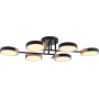 Зображення Люстра стельова світлодіодна LED Light House SRS-19475/6 BK+WOOD чорна ИМ Light-Deco 2 