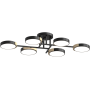 Зображення Люстра стельова світлодіодна LED Light House SRS-19475/6 BK+WOOD чорна ИМ Light-Deco 1 