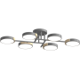 Изображение Люстра потолочная светодиодная LED Light House SRS-19475/6 GR+WOOD серая  ИМ Light-Deco 1 