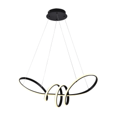 Люстра підвісна світлодіодна LED Light House SRS-19627 BK 70W чорна