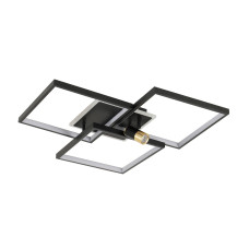 Люстра стельова світлодіодна LED Light House SRS-20290/3 BK+GD 151W чорна + золото