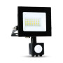 Изображение Прожектор светодиодный с датчиком движения Ardero LL-2020ARD 20W 1600Lm 6500K черный ИМ Light-Deco 2 