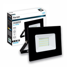 Светодиодный прожектор Feron LL-8050 50Вт 6400K черный