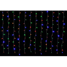 Гірлянда-штора LED VALESO 144 RGB 3х2 м 8 режимів Прозорий провід LKS5053