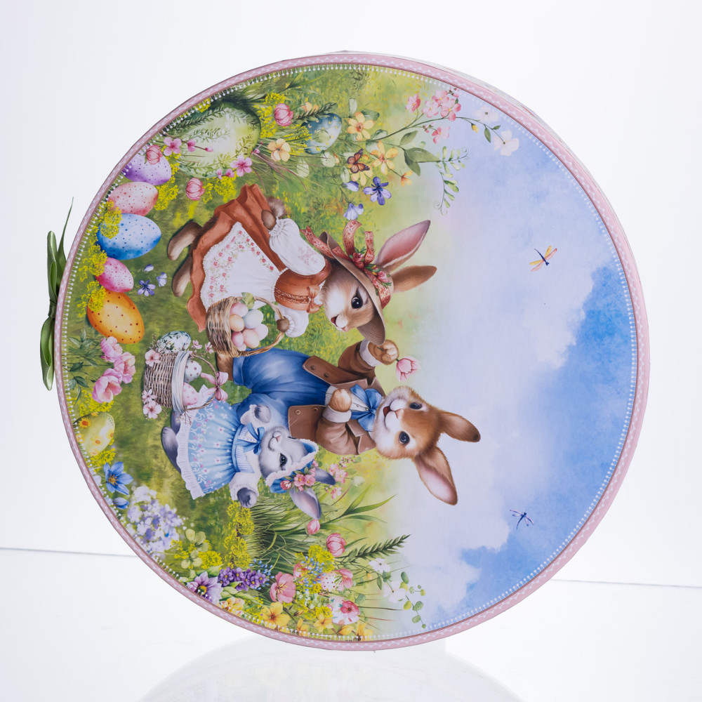 Изображение Набор обеденных тарелок Rabbit Family фарфоровых 2 штуки 25 см HP-7323-10 ИМ Light-Deco 3 