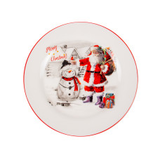 Тарелка керамическая Light House "Merry christmas" белая 25,5 см (858-0022)