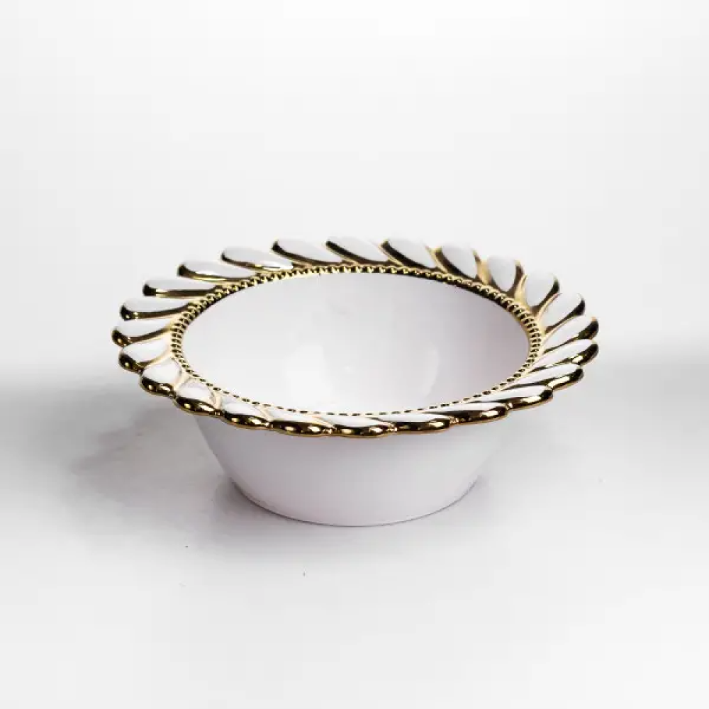Зображення Тарелка глубокая Tiffany фарфоровая 20 см сервировочная ML2005 ИМ Light-Deco 2 