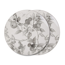 Набір з 2 фарфорових тарілок Light House "Валері" білі 26 см (975-018)