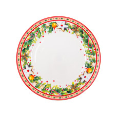 Тарілка фарфорова Light House "Merry christmas" біла 21 см (986-115)